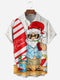 Men's Christmas Funny Graphic Short Sleeve Hawaiian Shirt